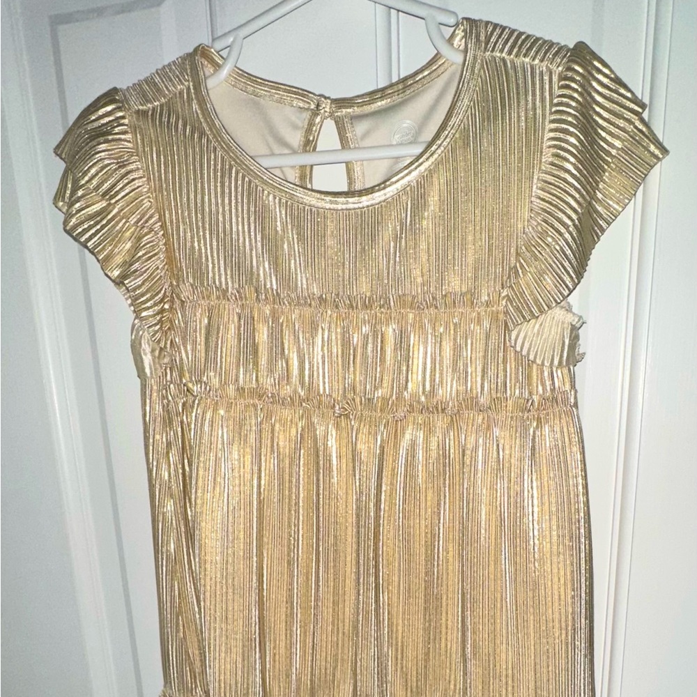 Girls gold dress
